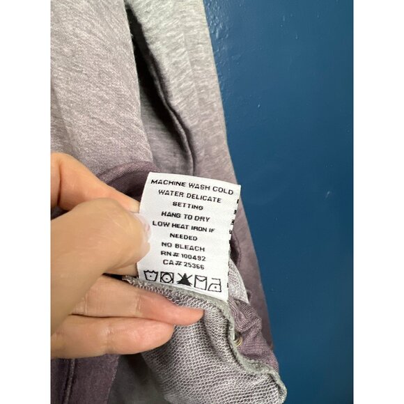 Soft Long Sleeve V-Neck Top With Adjustable Side Tie Detail L - Picture 7 of 7